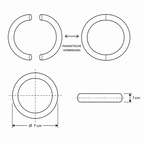 Philippi Ring Karten + Bildhalter, 2 tlg