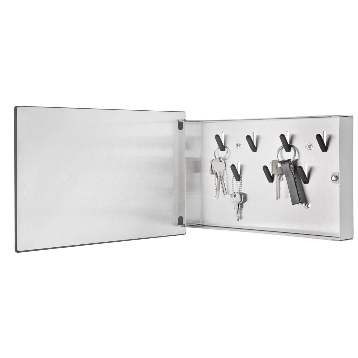 blomus VELIO Schlüsselkasten – Magnettafel aus Edelstahl & Glas