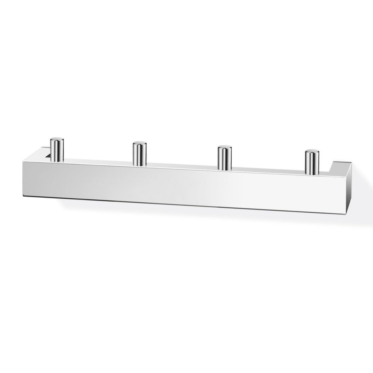 ZACK LINEA Handtuchhakenleiste mit 4 Haken - edelstahl poliert / 4,7x4,8x26,5 cm