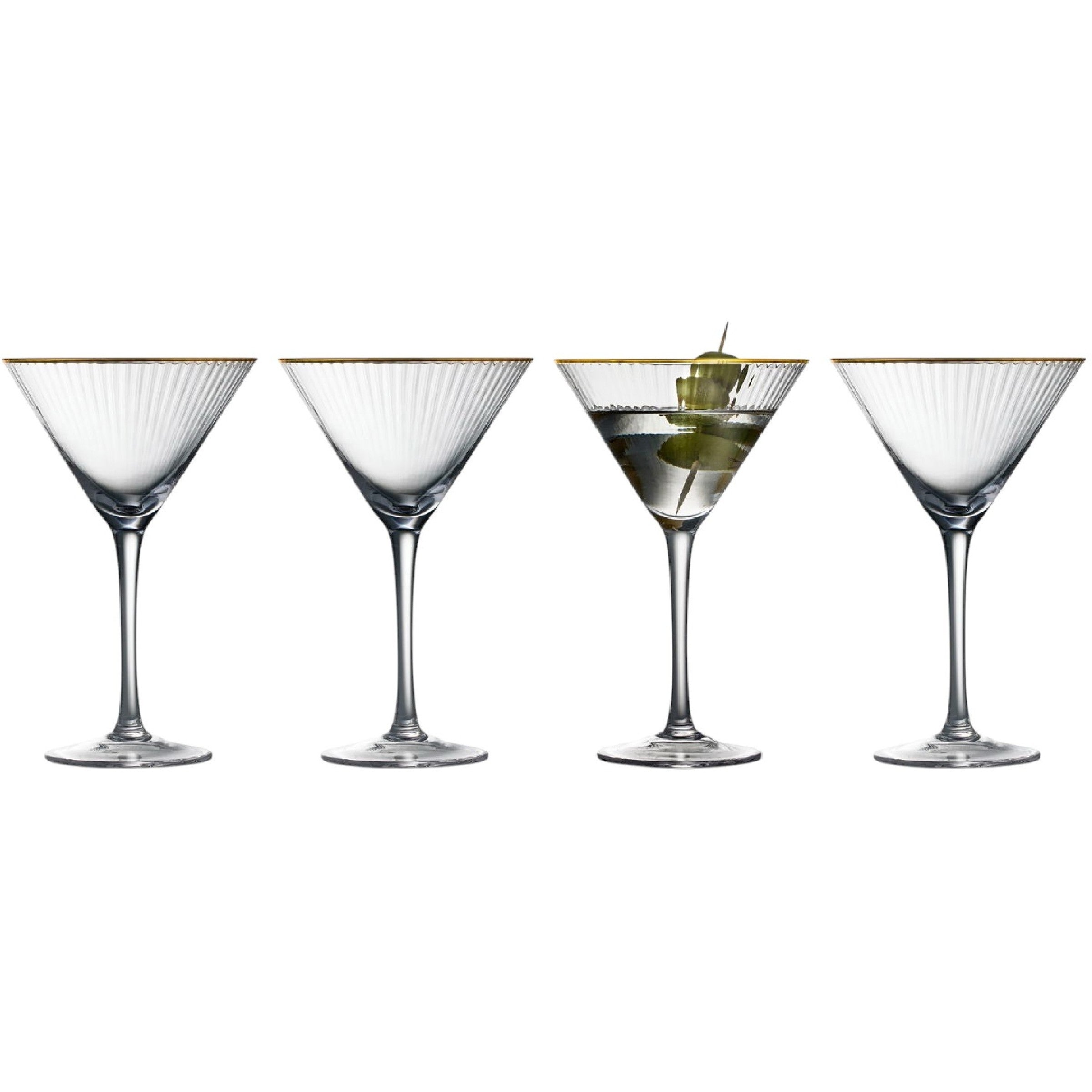 Lyngby Glas Palermo Martiniglas 4er Set
