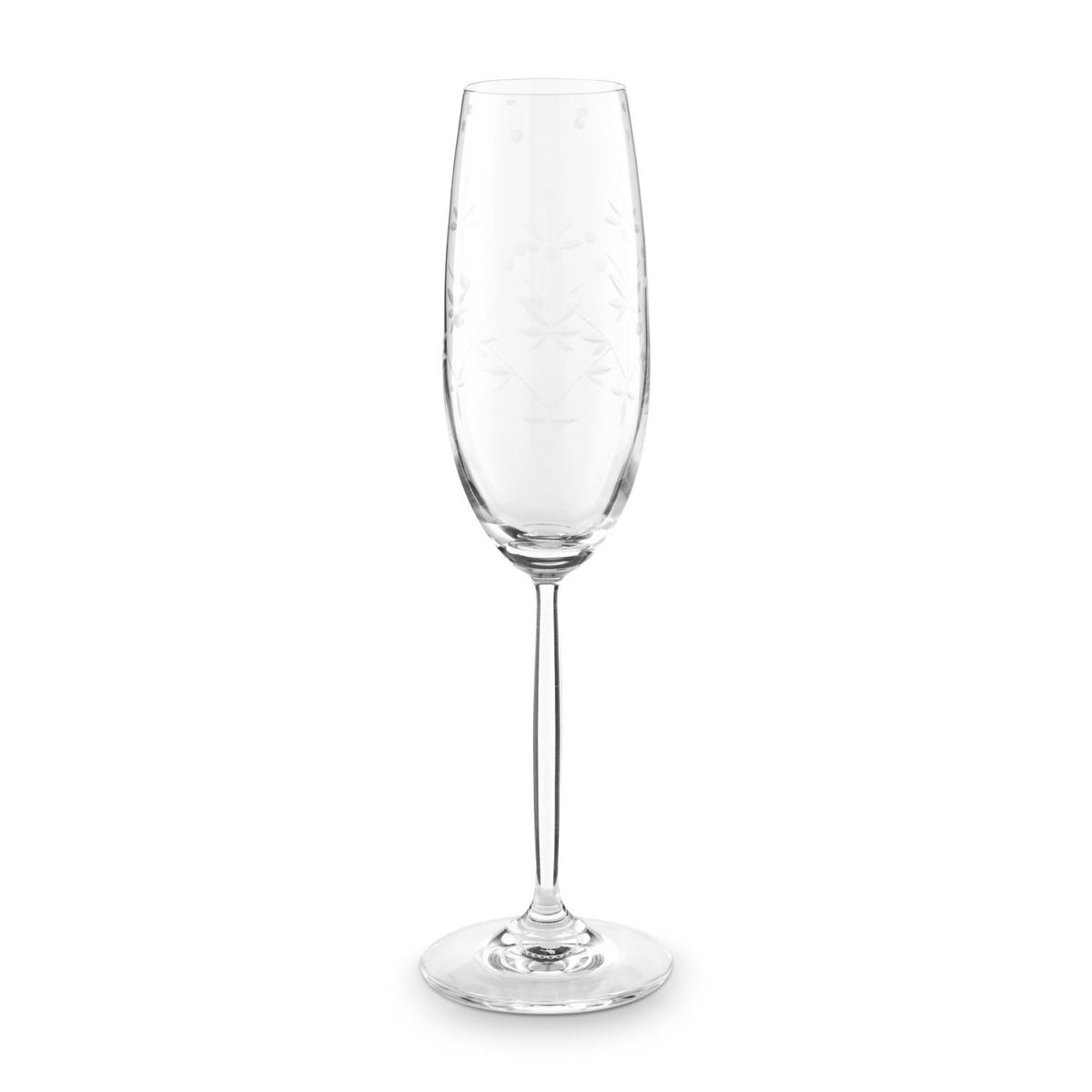 PiP Studio Etching Sektflöte 6er-Set – Glas - Transparent / 6 x 230 ml