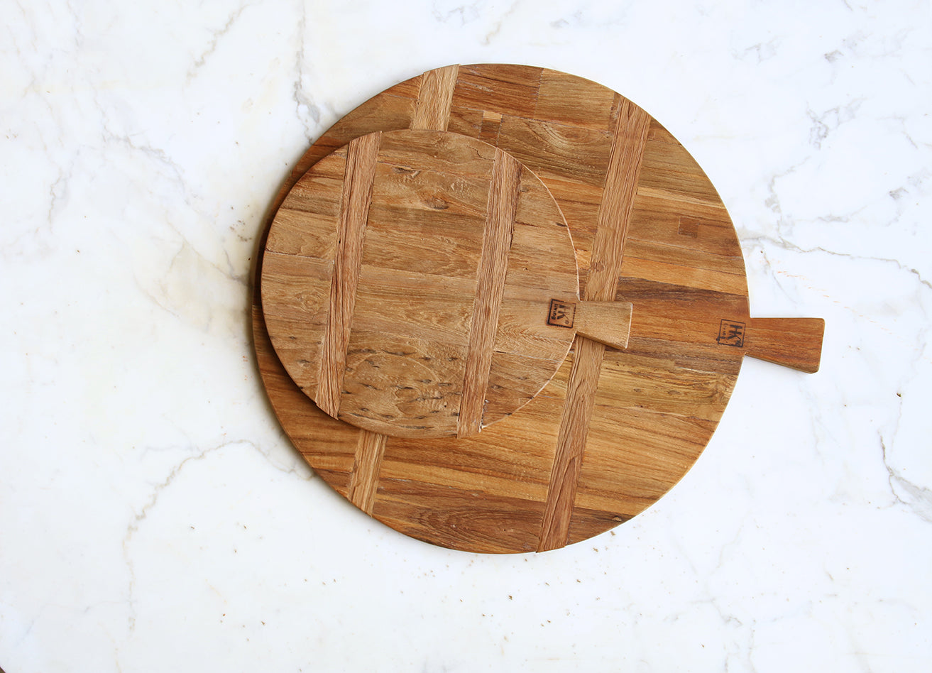 HKliving Brotschneidebrett aus Reclaimed Teak – Holz