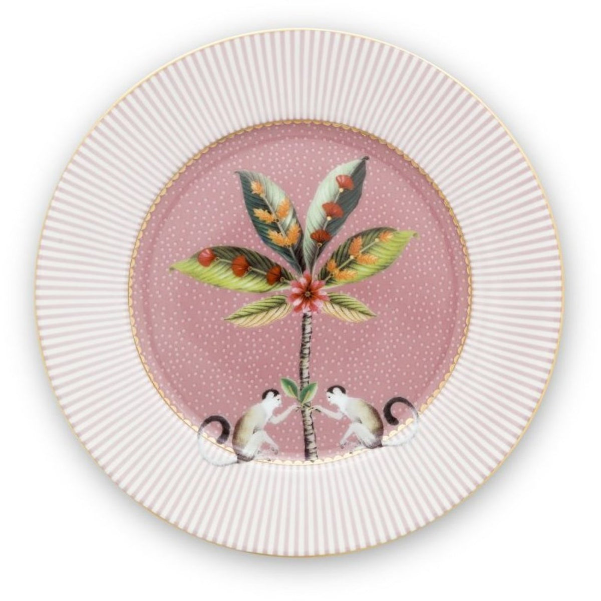 PiP Studio La Majorelle Kuchenteller – Porzellan - Pink / Ø 17 cm