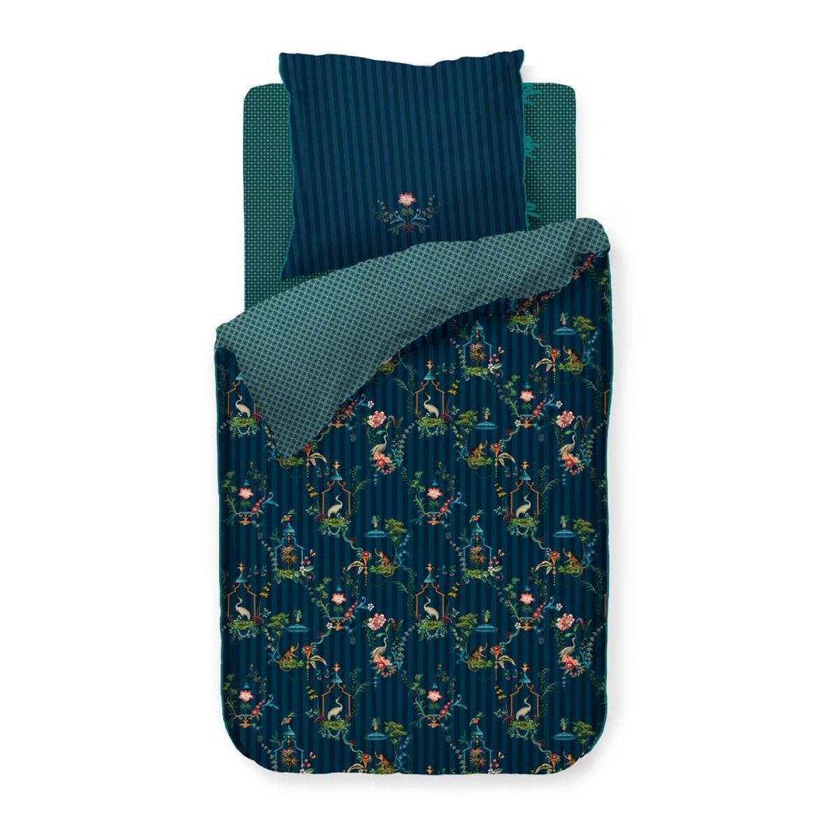 PiP Studio Singerie Kopfkissenbezug – Wolle - dark blue / 40x80 cm