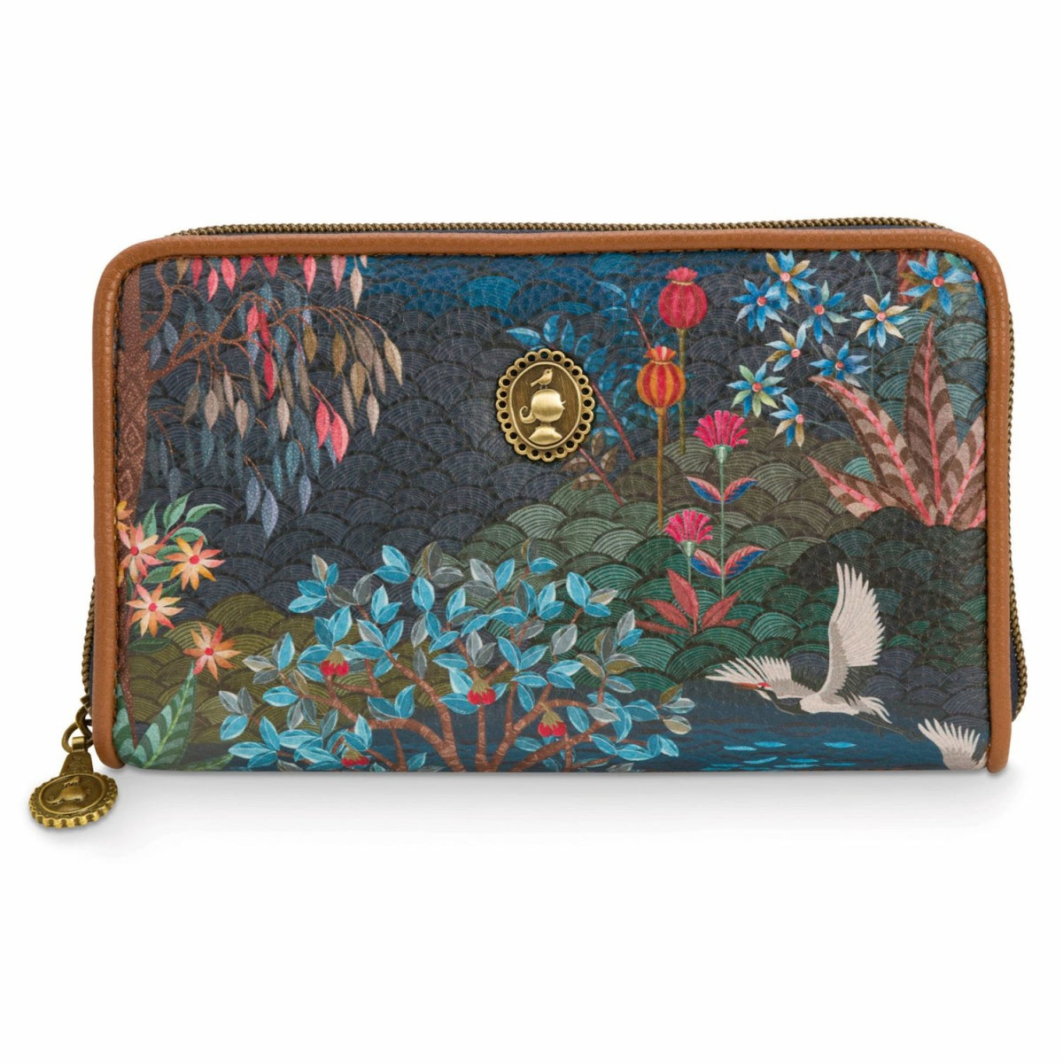 PiP Studio PiP GARDEN Portemonnaie – Kunstleder - dark blue / 18x11x3 cm