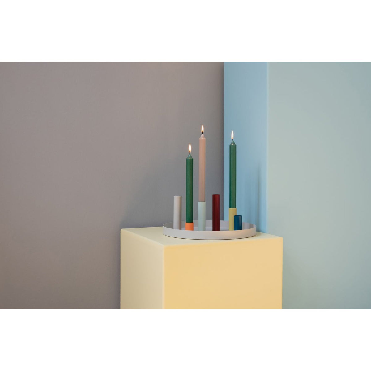 Remember Luna Kerzenhalter magnetisch – Set mit Tablett
