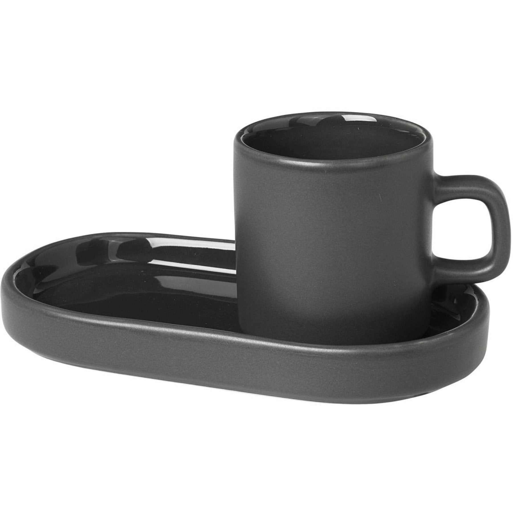 blomus PILAR Espressotasse mit Untertasse 2er-Set – Keramik