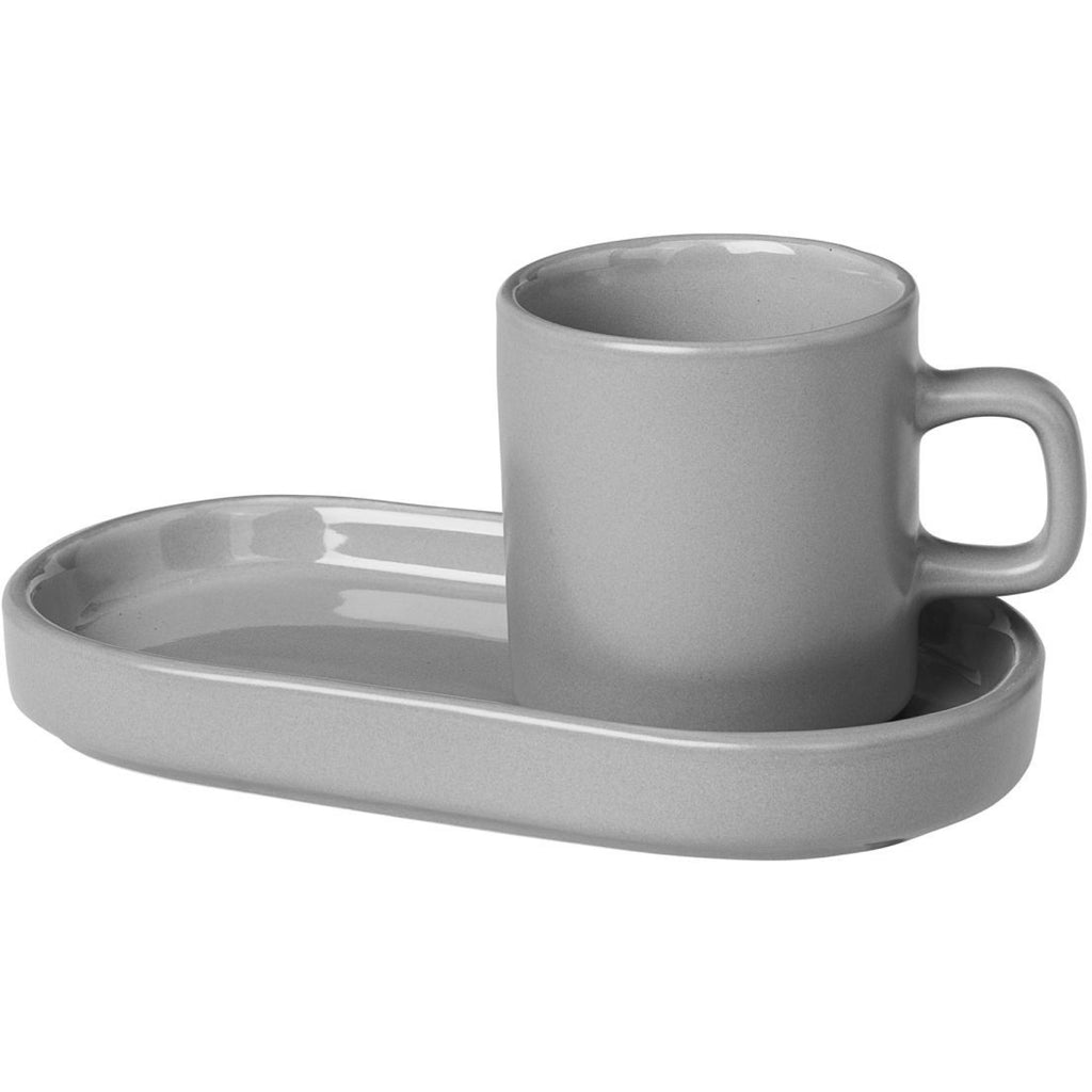 blomus PILAR Espressotasse mit Untertasse 2er-Set – Keramik