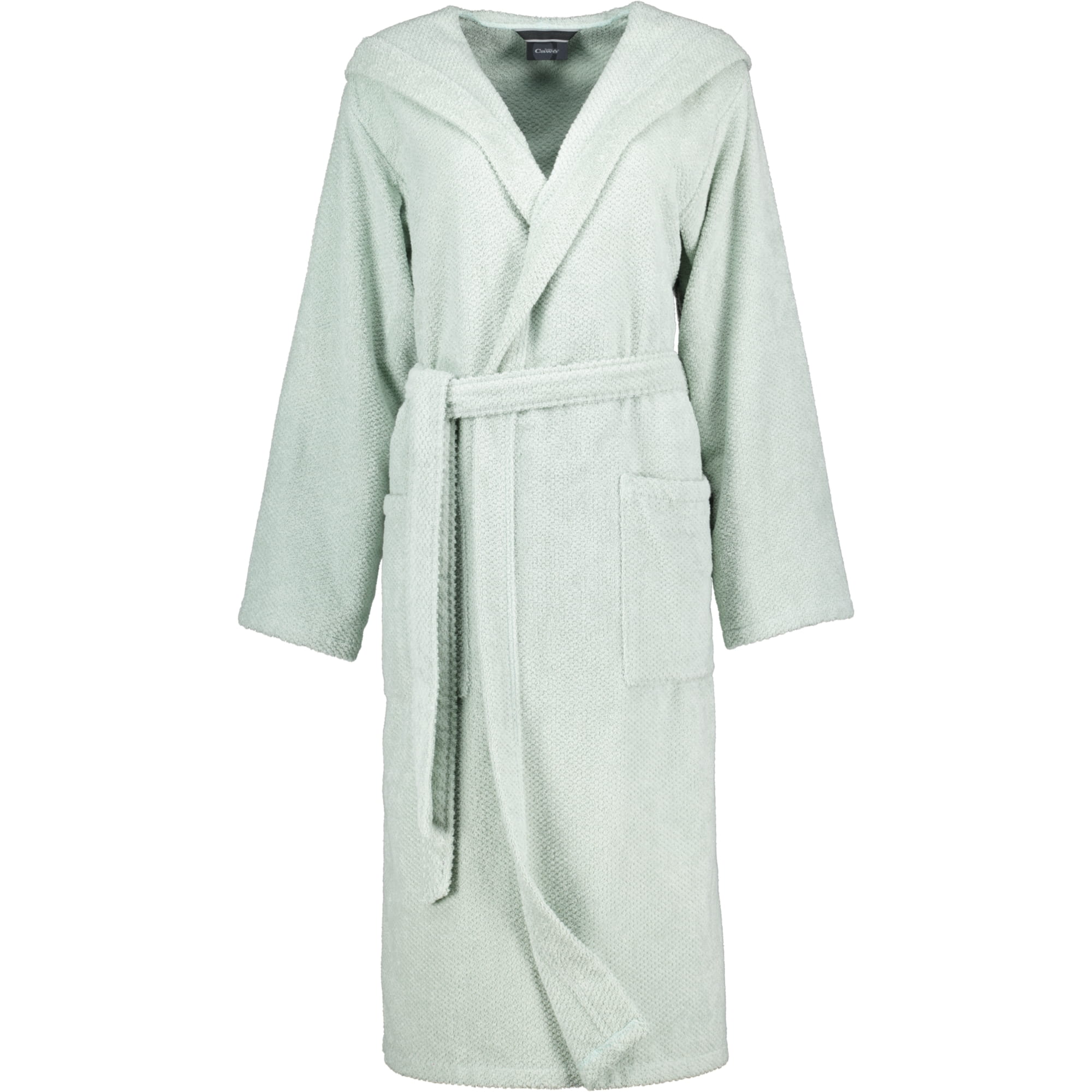 Cawö Pure 5223 Damen-Bademantel mit Kapuze – Baumwolle