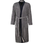 Cawö 5840 Herren Velours-Kimono mit Schalkragen – Baumwolle
