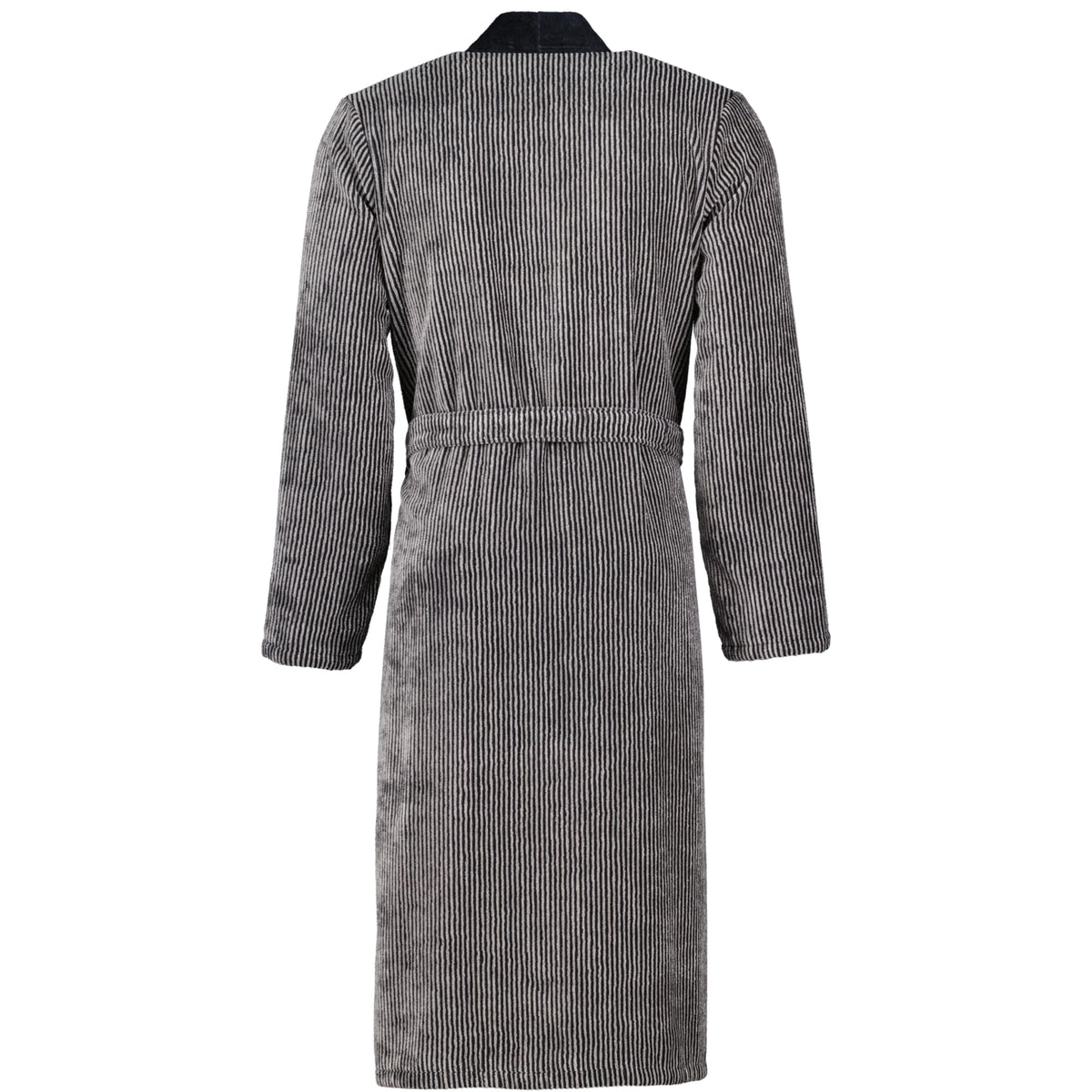 Cawö 5840 Herren Velours-Kimono mit Schalkragen – Baumwolle