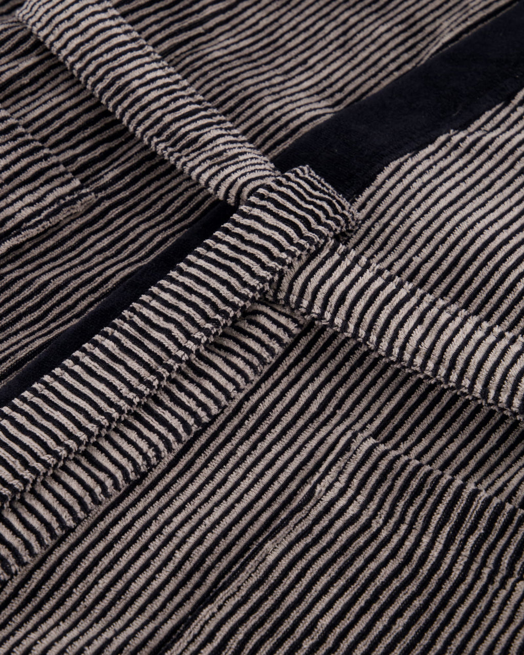 Cawö 5840 Herren Velours-Kimono mit Schalkragen – Baumwolle