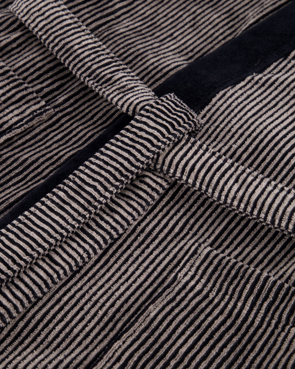 Cawö 5840 Herren Velours-Kimono mit Schalkragen – Baumwolle