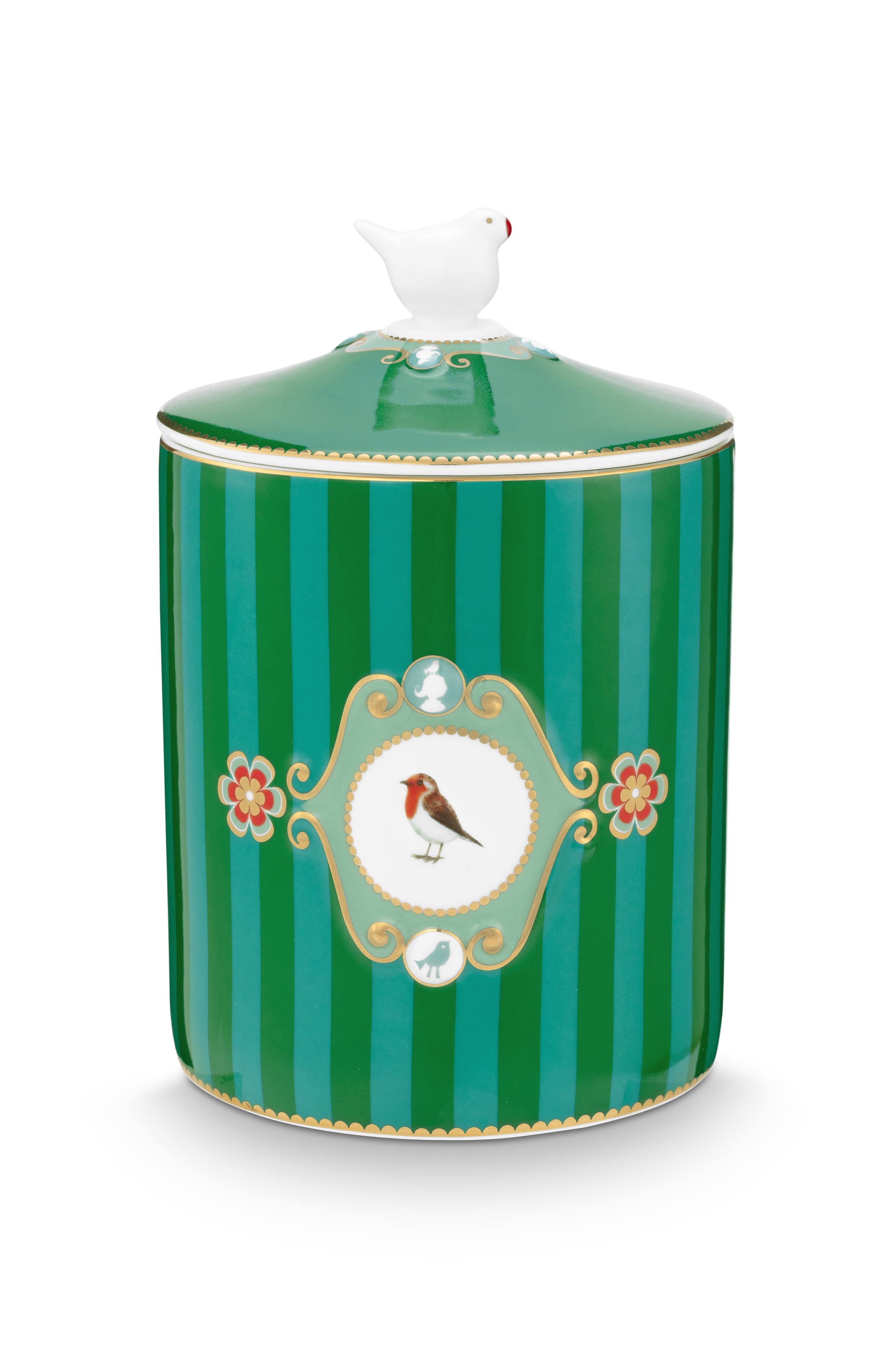 PiP Studio Love Birds Vorratsdose Medallion Stripes – Porzellan