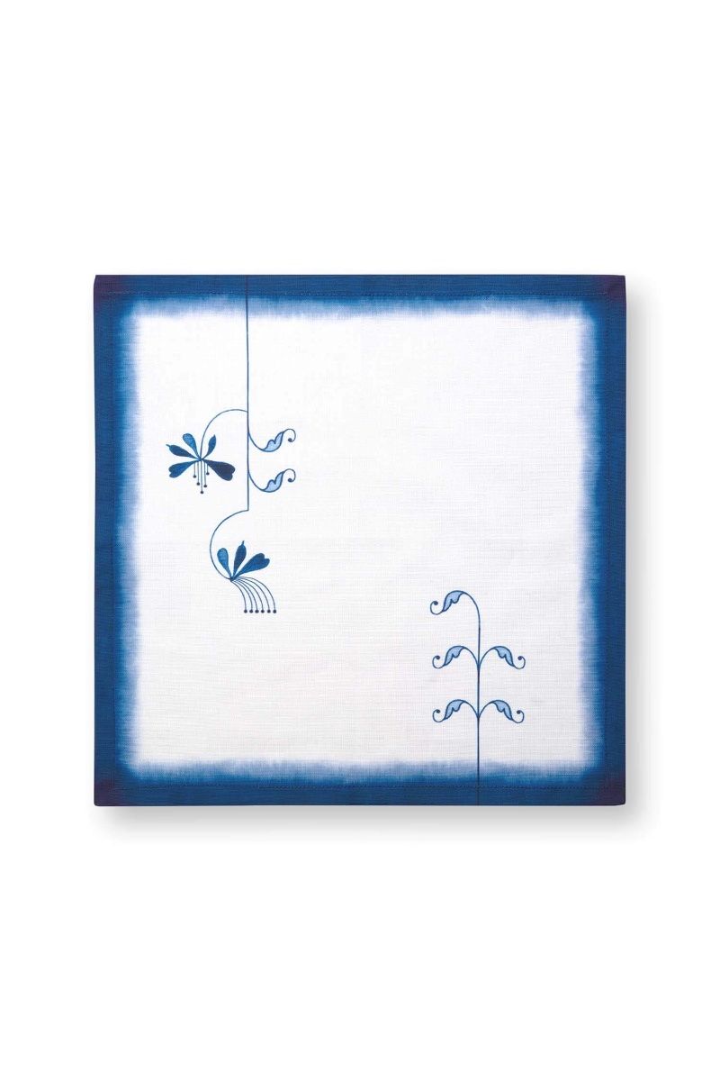 PiP Studio Set/2 Servietten Pip & The Blue Bird Blumen