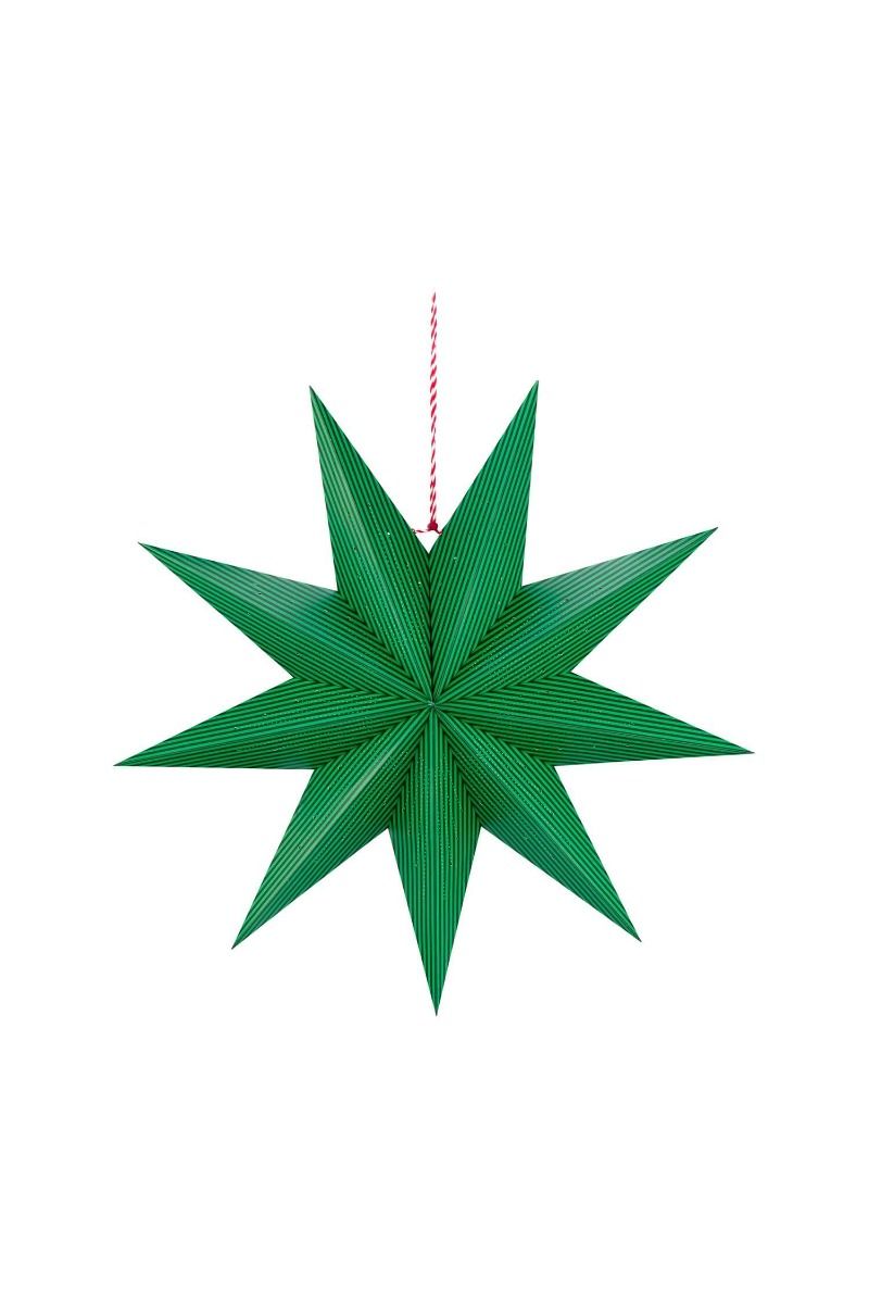 PiP Studio Weihnachtsstern Papier Streifen Dunkelgrün