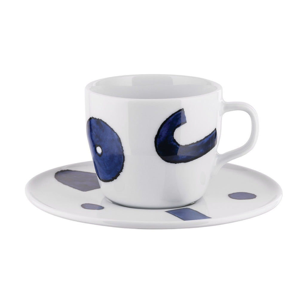 Alessi YUNOKIWARE Kaffeetasse mit Untertasse