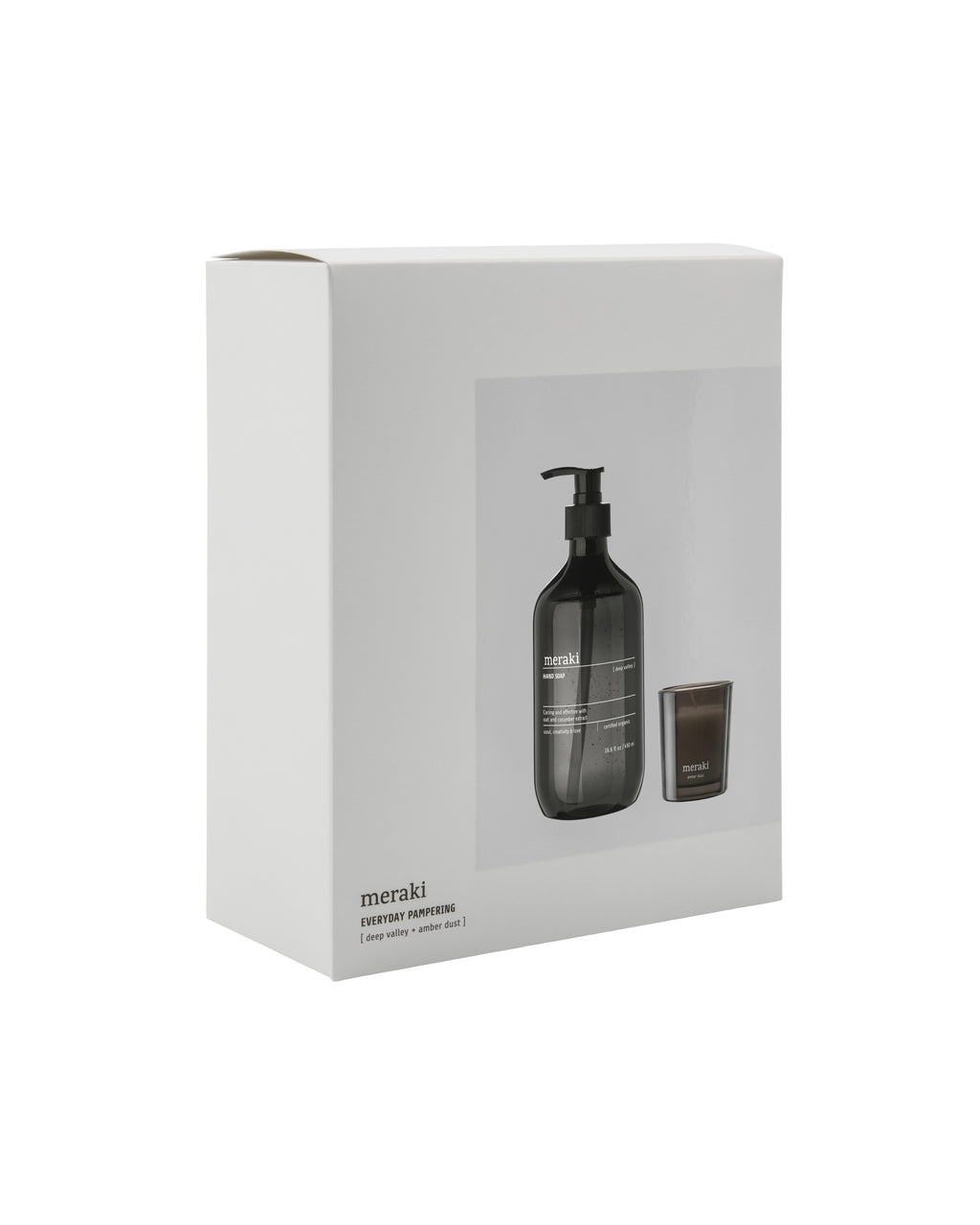 Meraki Deep Valley Handseife + Duftkerze Amber Dust Geschenkbox