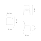 blomus YUA WIRE Gartenstuhl aus galvanisiertem Stahl