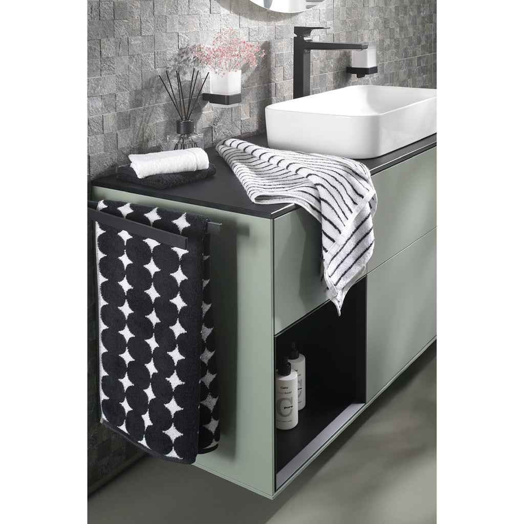 Cawö Black&White Bubbles Duschtuch – Baumwolle