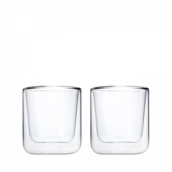 blomus NERO Kaffeeglas 2er-Set – doppelwandig, 200 ml
