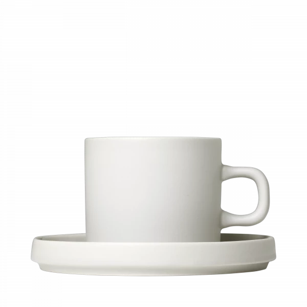 blomus PILAR Kaffeetasse mit Untertasse 2er-Set – Keramik