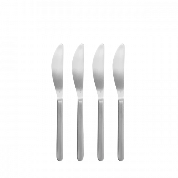 blomus STELLA Buttermesser 4er-Set – mattierter Edelstahl