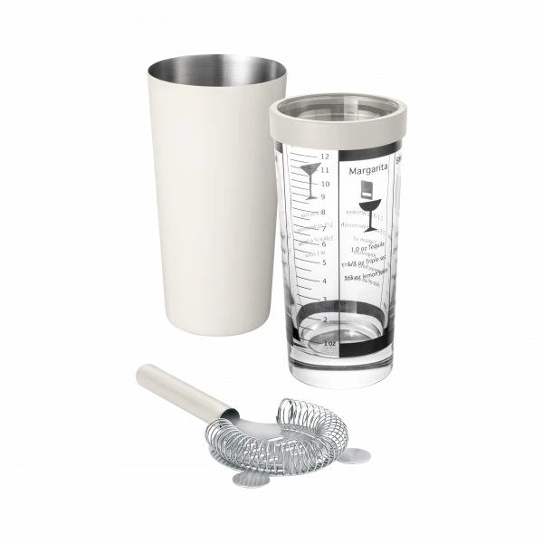 blomus LOUNGE Boston Shaker-Set 3-tlg, Edelstahl & Glas