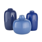 blomus CEOLA Minivasen 3er-Set – Keramik mit Glanzfinish