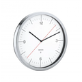 blomus CRONO Funk-Wanduhr aus Edelstahl matt und Kunststoff