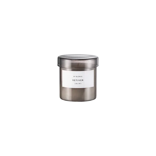 blomus VALOA Duftkerze Vetiver – Farbglas, Soja Naturwachs