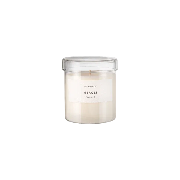 blomus VALOA Neroli Duftkerze – Soja Naturwachs, Lily White