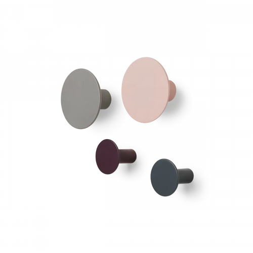blomus PONTO Wandhaken 4er-Set – PolyStone, verschiedene Größen