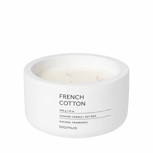blomus FRAGA Duftkerze XL – French Cotton, Lily White