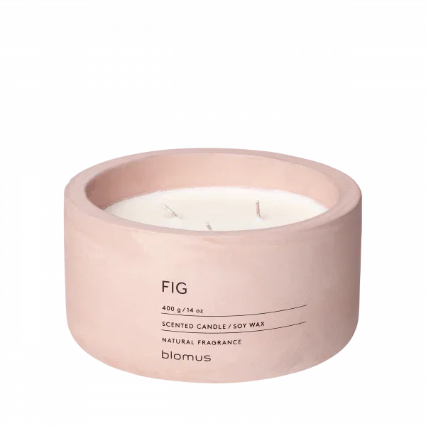 blomus FRAGA Duftkerze XL Fig – Rose Dust, Sojawachs