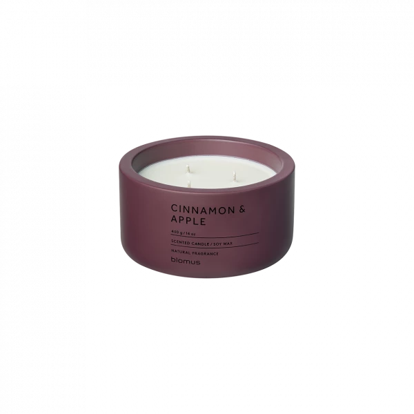 blomus FRAGA Duftkerze Cinnamon & Apple – Beton & Soja-Wachs