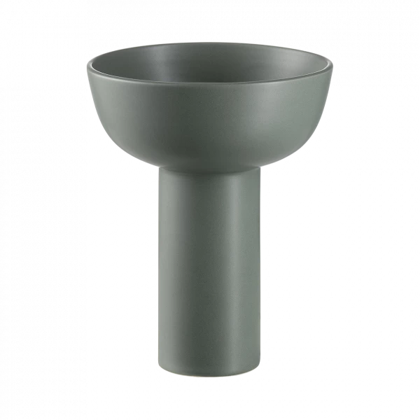 blomus MIYABI Vase aus Steingut – skulpturale Form