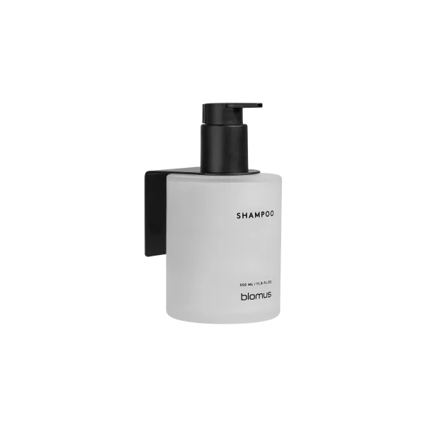 blomus KIREI Shampoo-Glasflasche – Wandhalterung zum Kleben