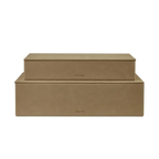 blomus SAHLA Aufbewahrungsbox 2er-Set – PU Leder