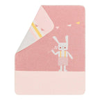 David Fussenegger JUWEL Babydecke mit Stick-Hase – Wolle