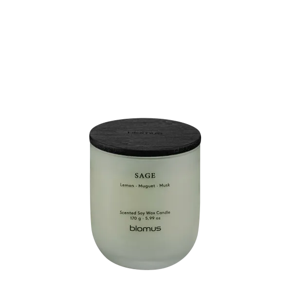blomus TUOKSU Duftkerze Sage – natürlicher Salbei-Duft, Glas