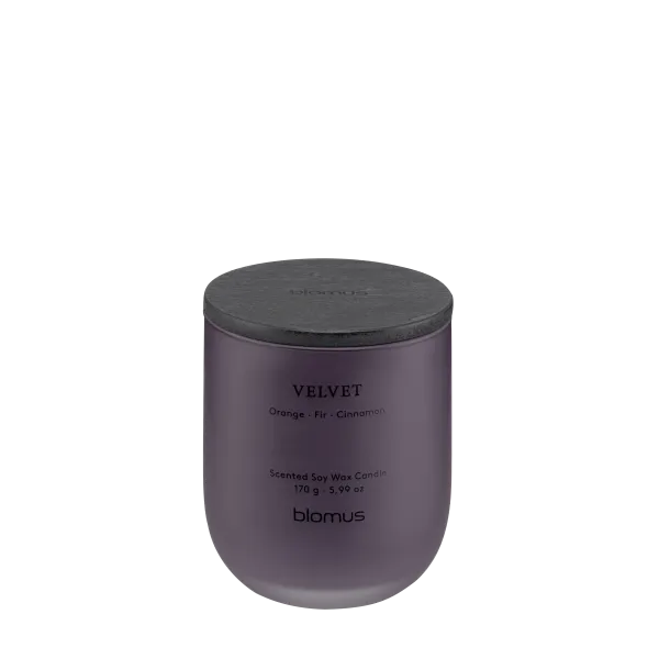 blomus TUOKSU Duftkerze Velvet – Glas & MDF
