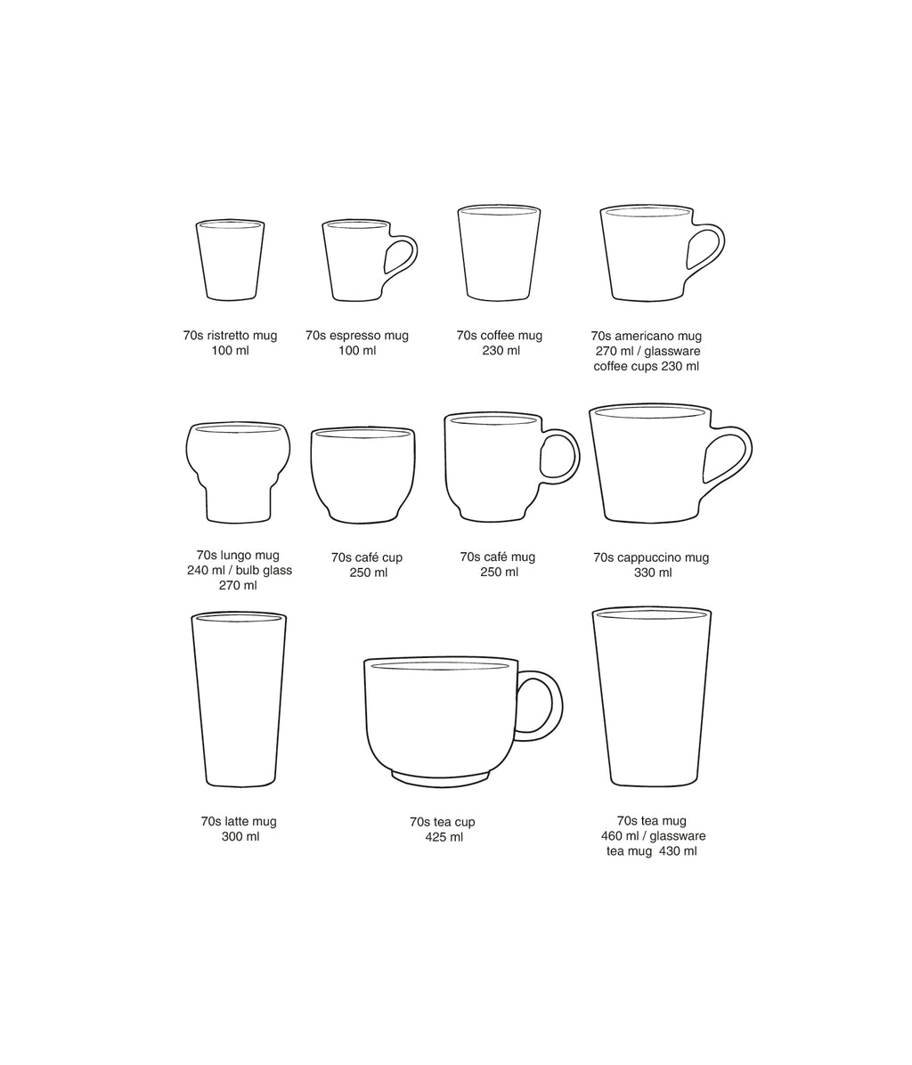 HKliving 70's Ceramics Rock Cappuccino-Tasse – Steinzeug