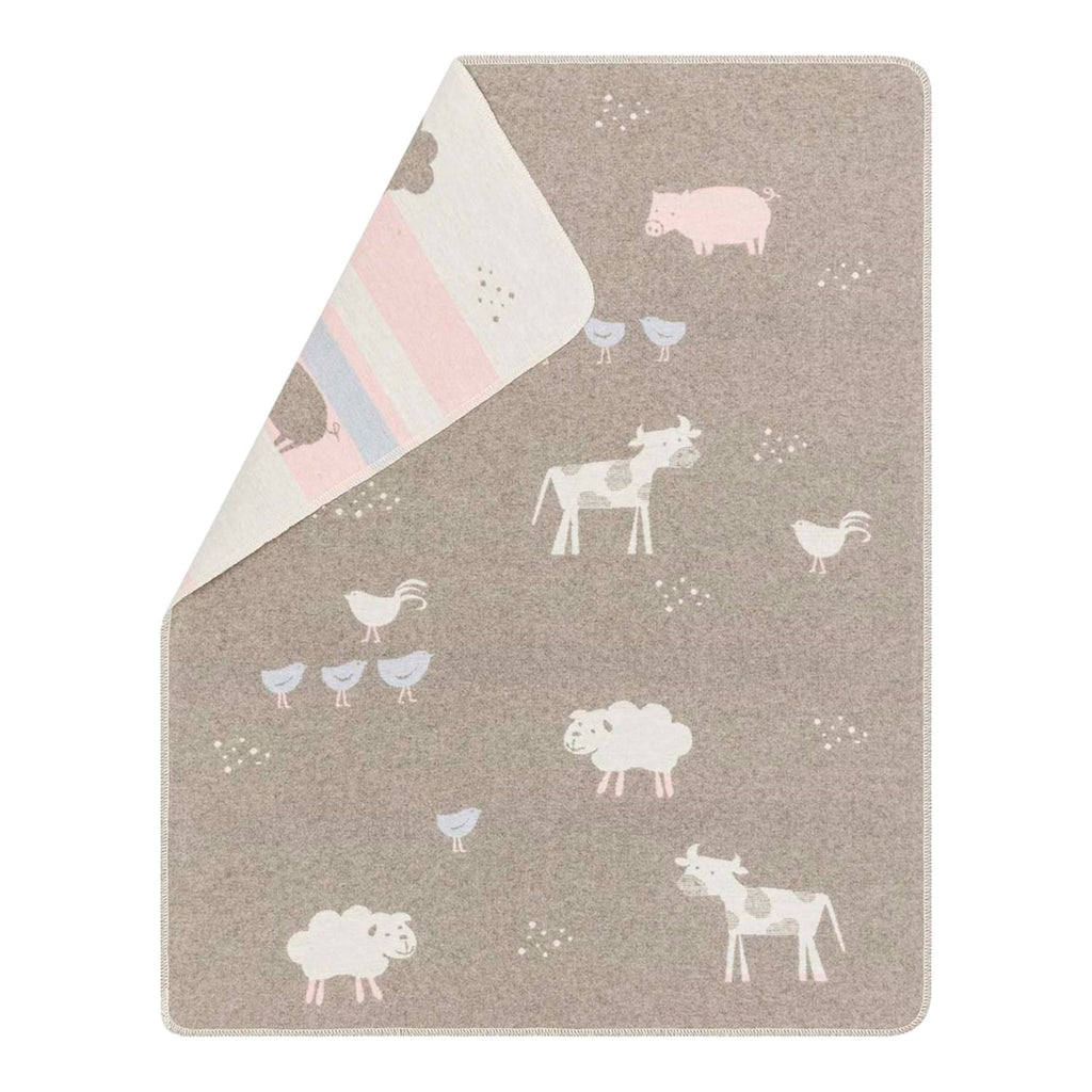 David Fussenegger KIDS JUWEL Bauernhof Babydecke – Wolle
