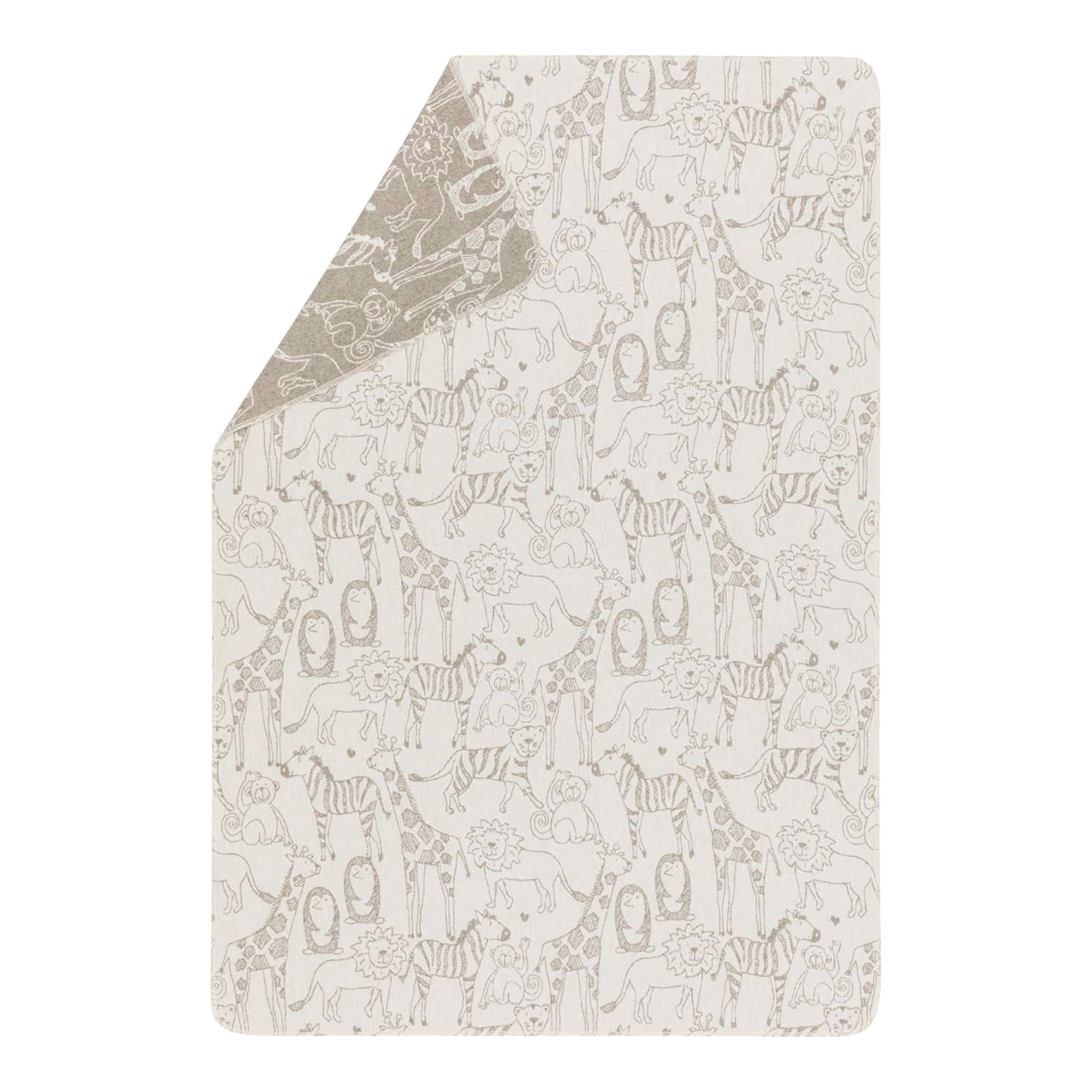 David Fussenegger KIDS JUWEL Safari Kinderdecke – Wolle