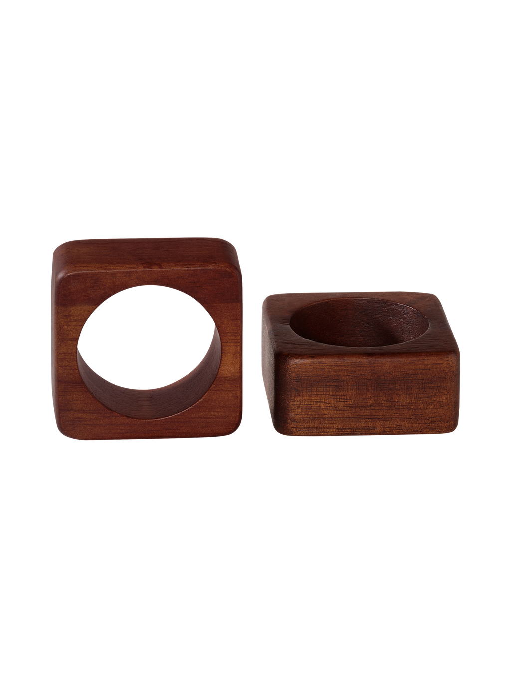 ASA wood Serviettenringe quadratisch 2er Set