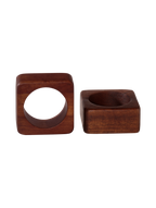 ASA wood Serviettenringe quadratisch 2er Set