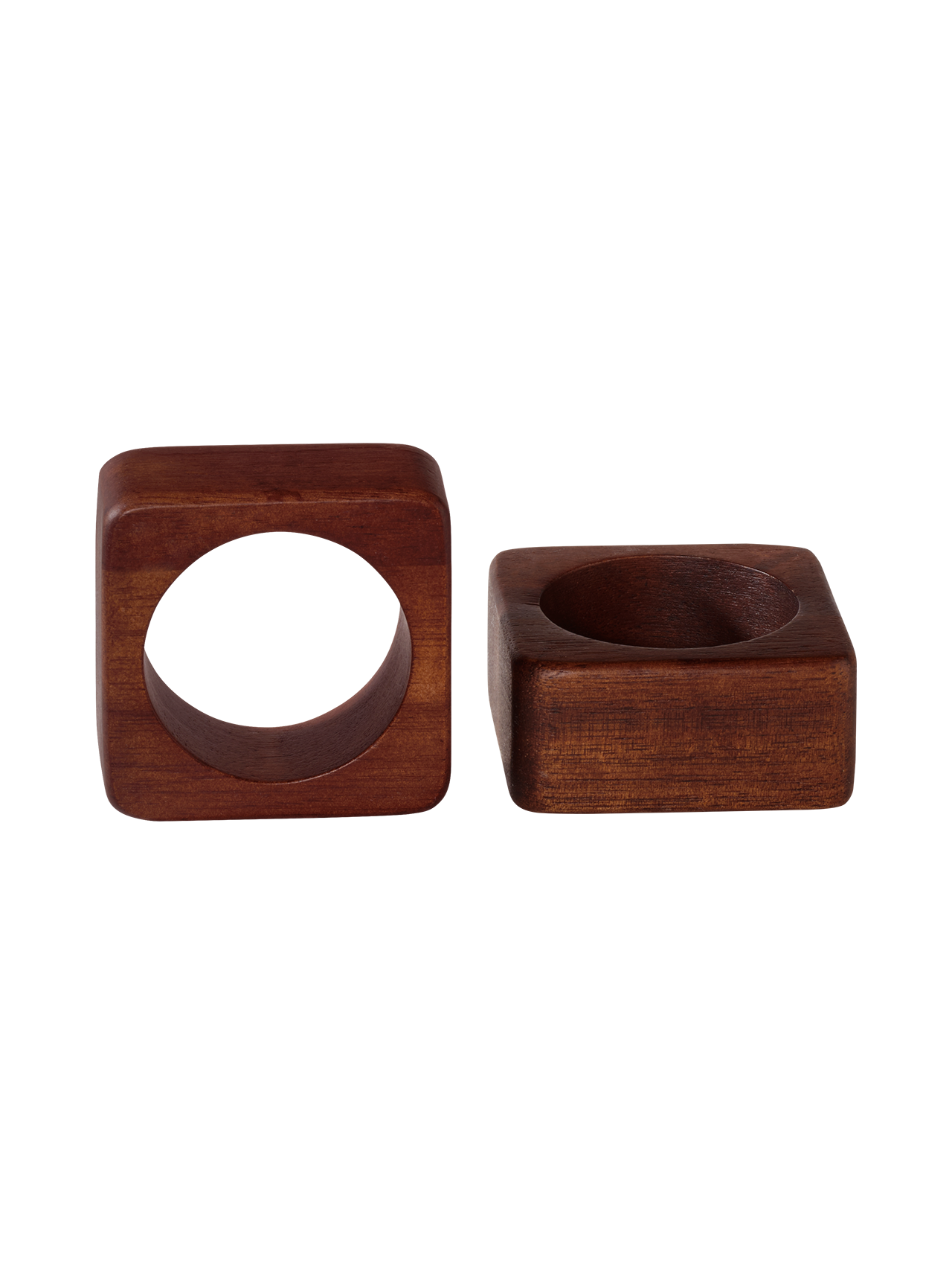 ASA wood Serviettenringe quadratisch 2er Set