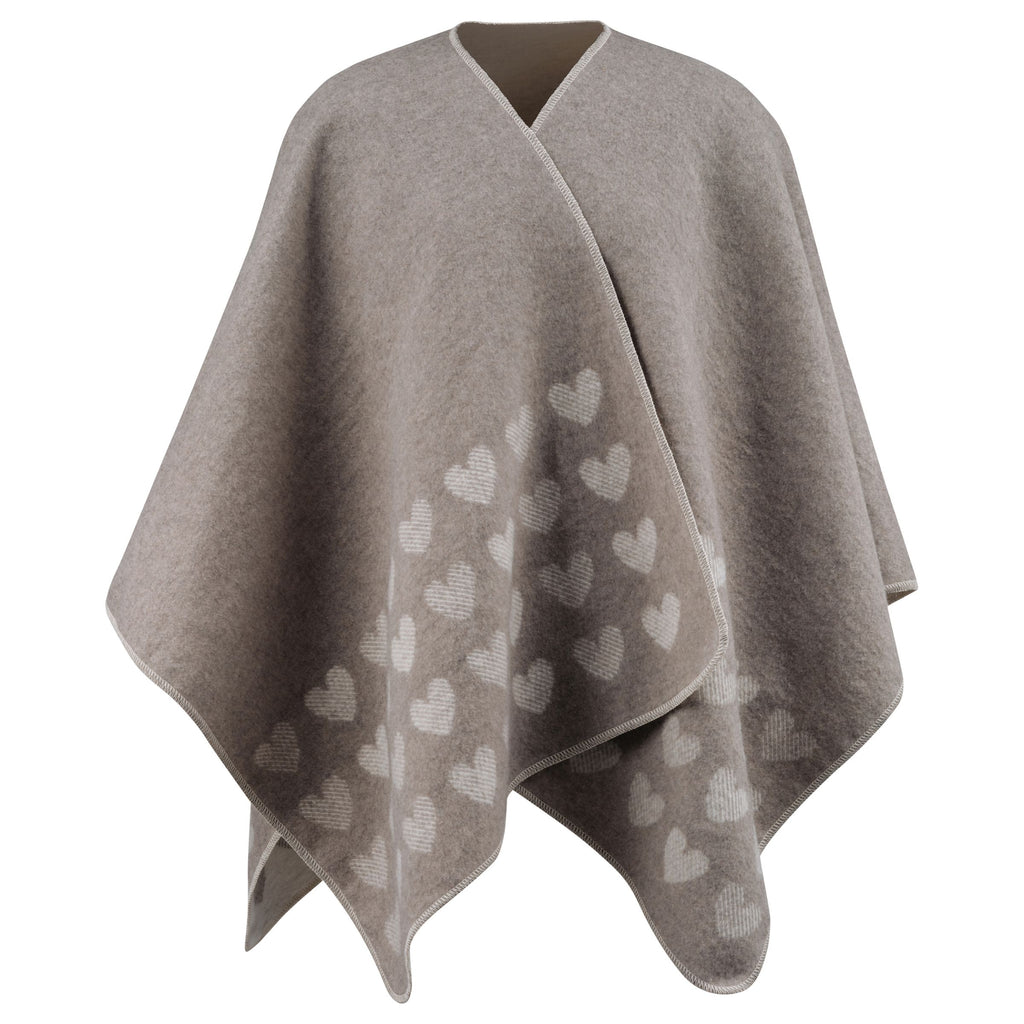 David Fussenegger Herzen Poncho-Decke