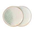 HKliving 70s Ceramics Beilagenteller 2er-Set – Steinzeug